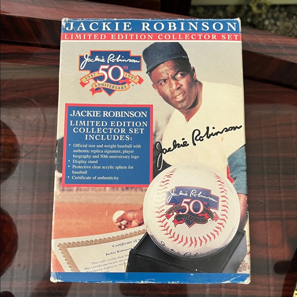 Jackie Robinson 50th Anniversary Collectors Baseball